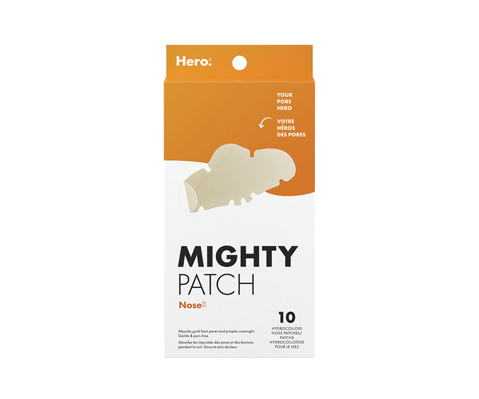 Mighty Patch Nose Hydrocolloid Nose Patches, 10 units Hero Pimples