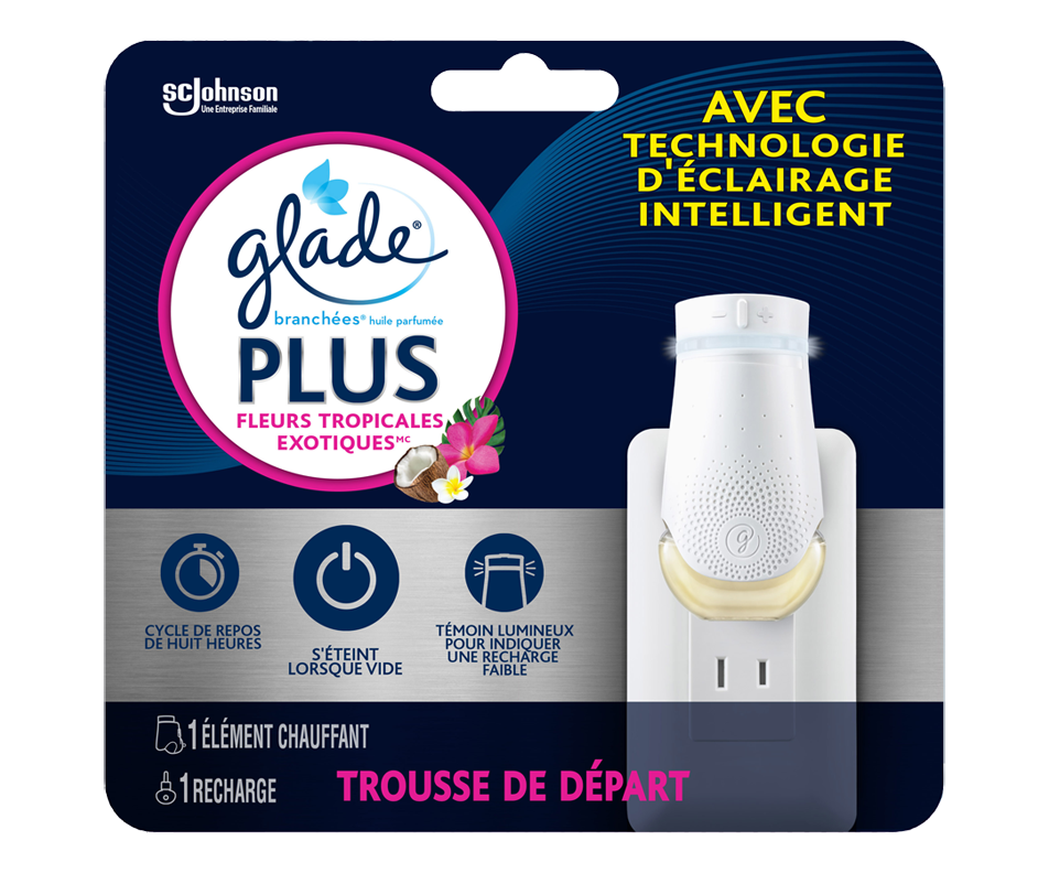 PlugIns Scented Oil Plus Starter Kit, Exotic Tropical Blossoms, 1 unit