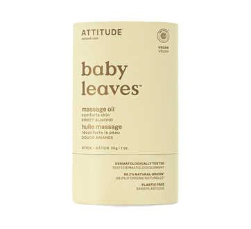 Image of product Attitude - Baby leaves bar Massage Oil, 30 g, Sweet Almond