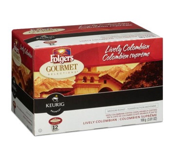 Image 1 of product Folgers - Gourmet Selection K-Cups, 12 K-Cups, Lively Colombian