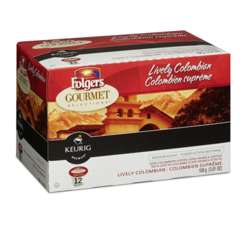 Gourmet Selection K-Cups, 12 K-Cups, Lively Colombian