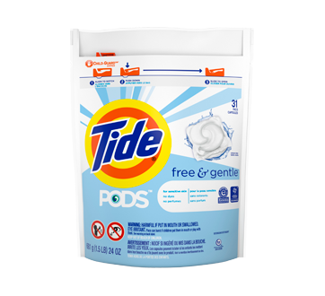 Image of product Tide - Pods Free & Gentle Liquid Laundry Detergent Pacs, 31 units
