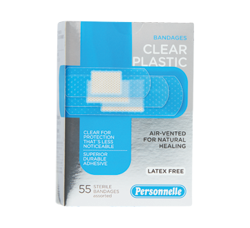 Image of product Personnelle - Bandages Clear Plastic, 55 units