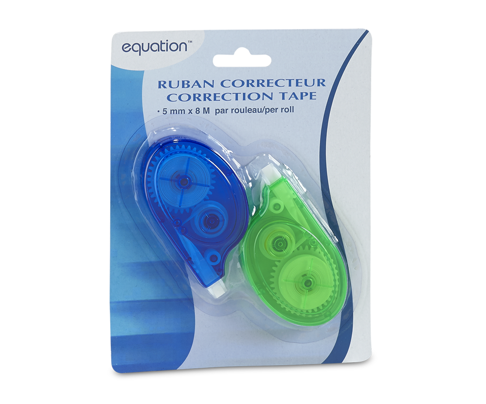 Correction Tape, 2 units Equation Writing instruments Jean Coutu