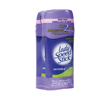 Image of product Lady Speed Stick - Invisible Antiperspirant, Powder Fresh, 2 x 70 g