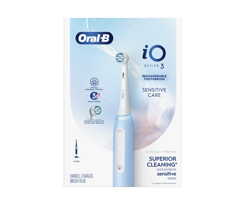 iO Series 3 Sensitive Care Rechargeable Toothbrush, 1 unit OralB Toothbrush Jean Coutu
