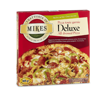 deluxe pizza 925 g mikes pizza and subs jean coutu
