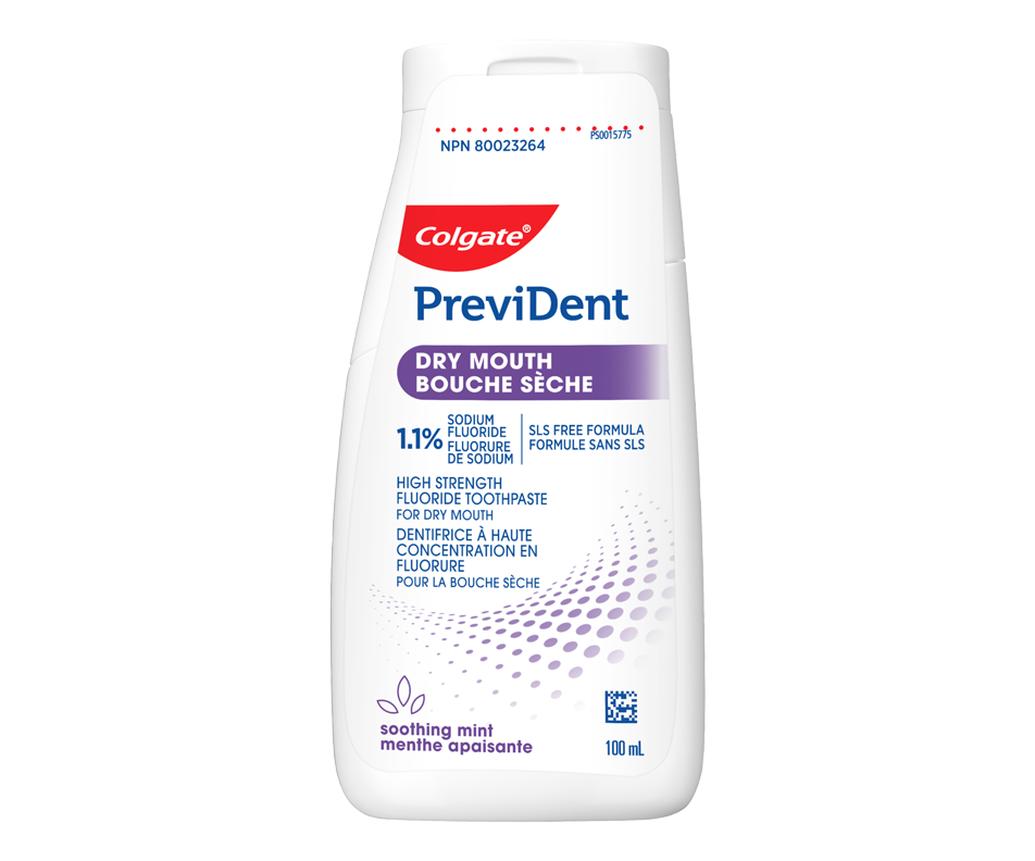 PreviDent Dry Mouth Toothpaste, Soothing Mint, 100 ml Colgate