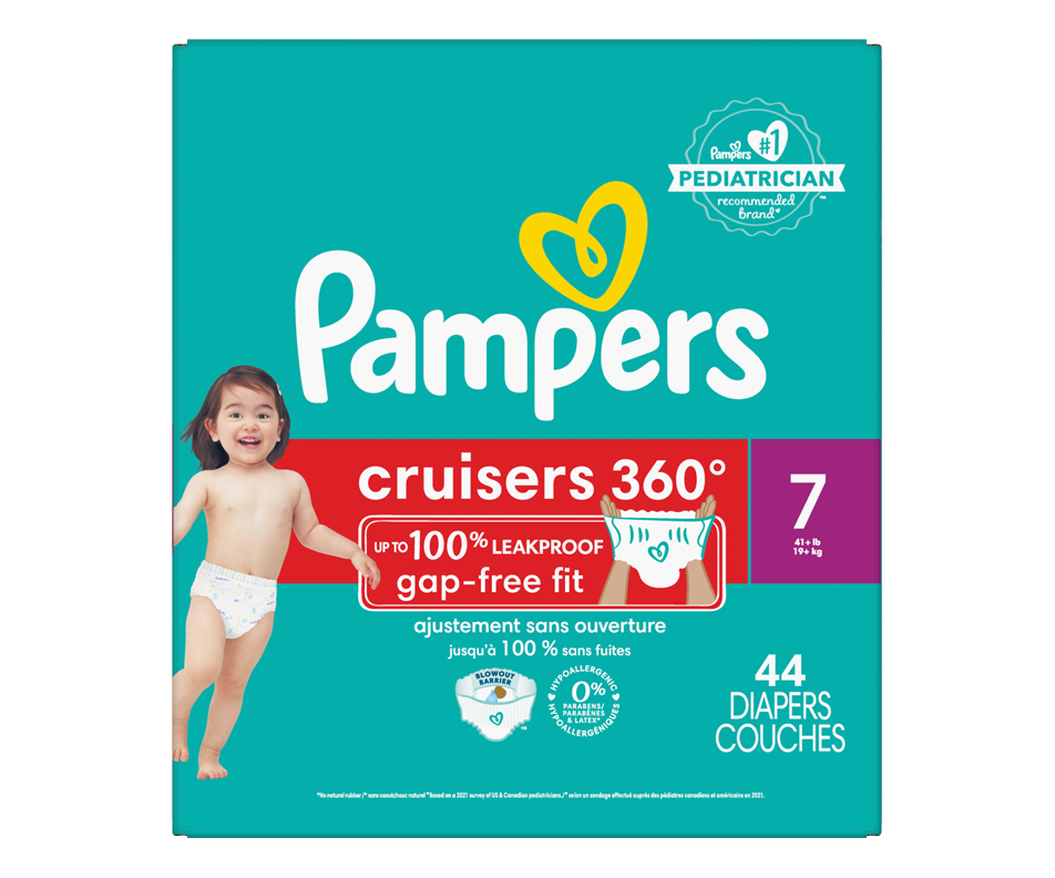 Cruisers 360 Diapers, Size 7, 44 units Pampers Diaper Jean Coutu