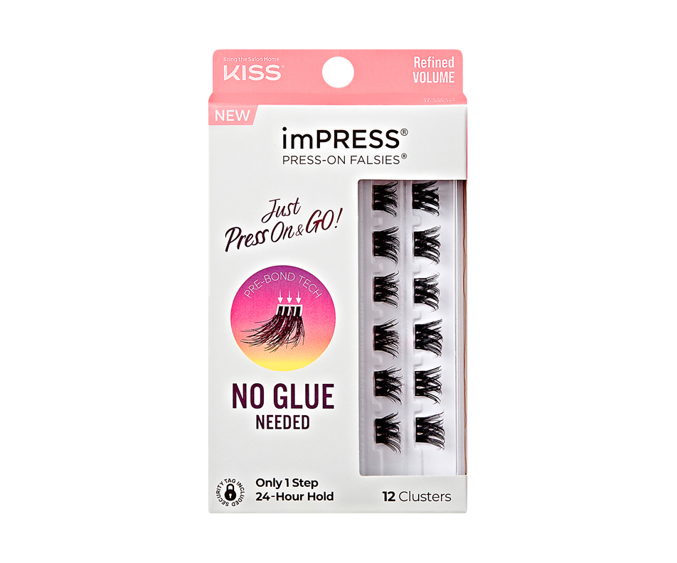 ImPress PressOn Falsies Eyelash Minipack, 12 units Kiss False