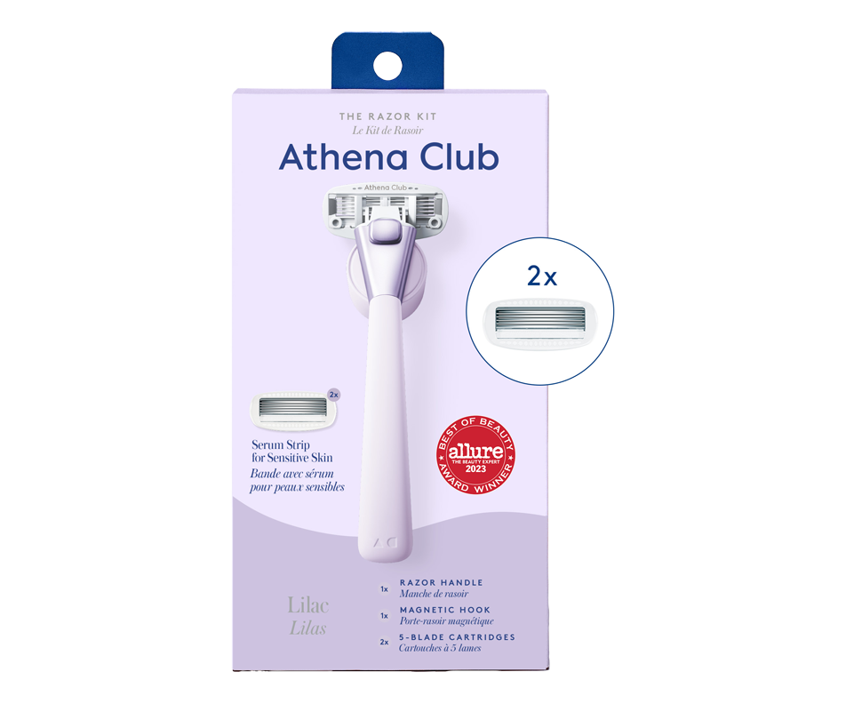 The Razor Kit, Lilac, 3 unités/3 units Athena Club Manual razor