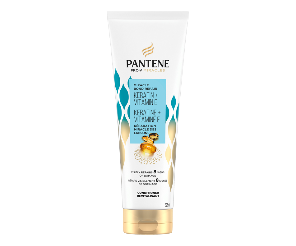 Keratin + Vitamin E Miracle Bond Repair Conditioner, 325 ml Pantene