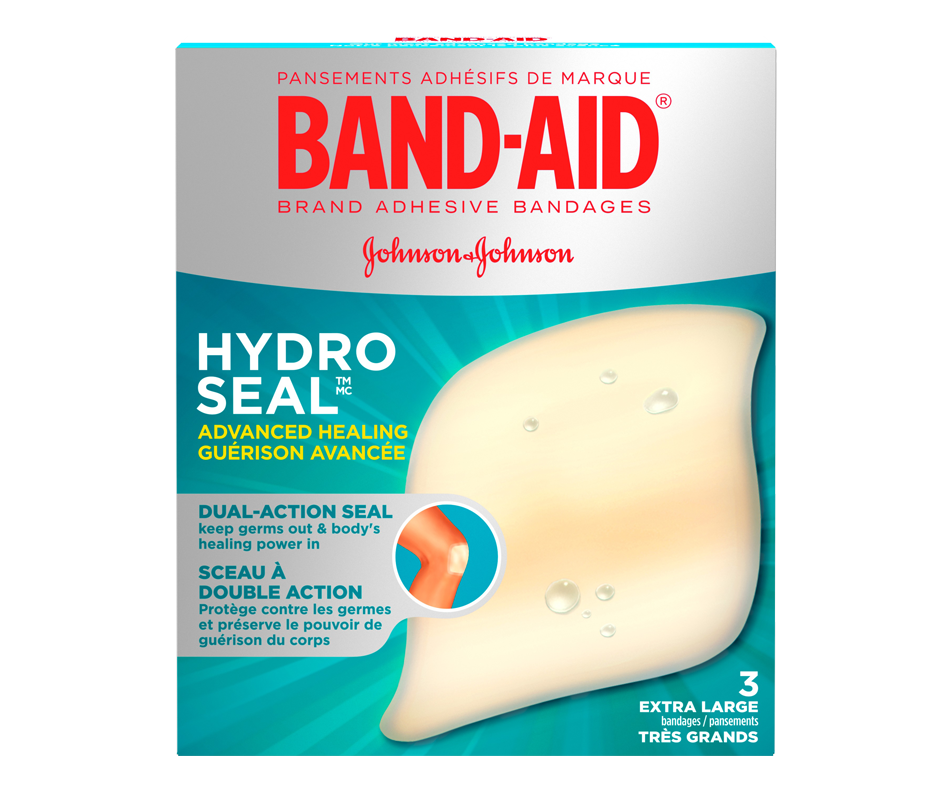 Hydro Seal Advanced Healing Bandages, Extra Large, 3 units BandAid