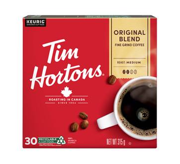 Fine Ground Coffee Original Blend K-cup, 315 g
