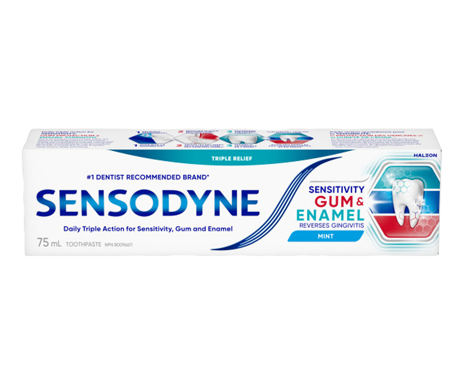 Sensitivity Gum & Enamel Toothpaste, Mint, 75 ml Sensodyne