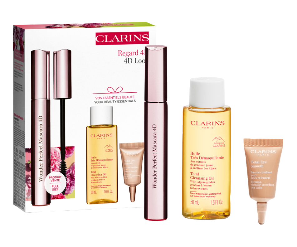 4D Look GiftSet, 3 units Clarins Makeup Jean Coutu