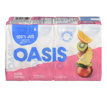 Image 1 of product Oasis - Tropical Passion Juice, 8 x 200 ml