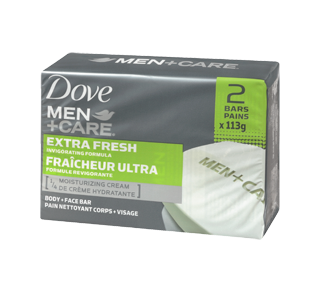 Body and Face Bar, 2 x 113 g, Extra Fresh – Dove : Soap
