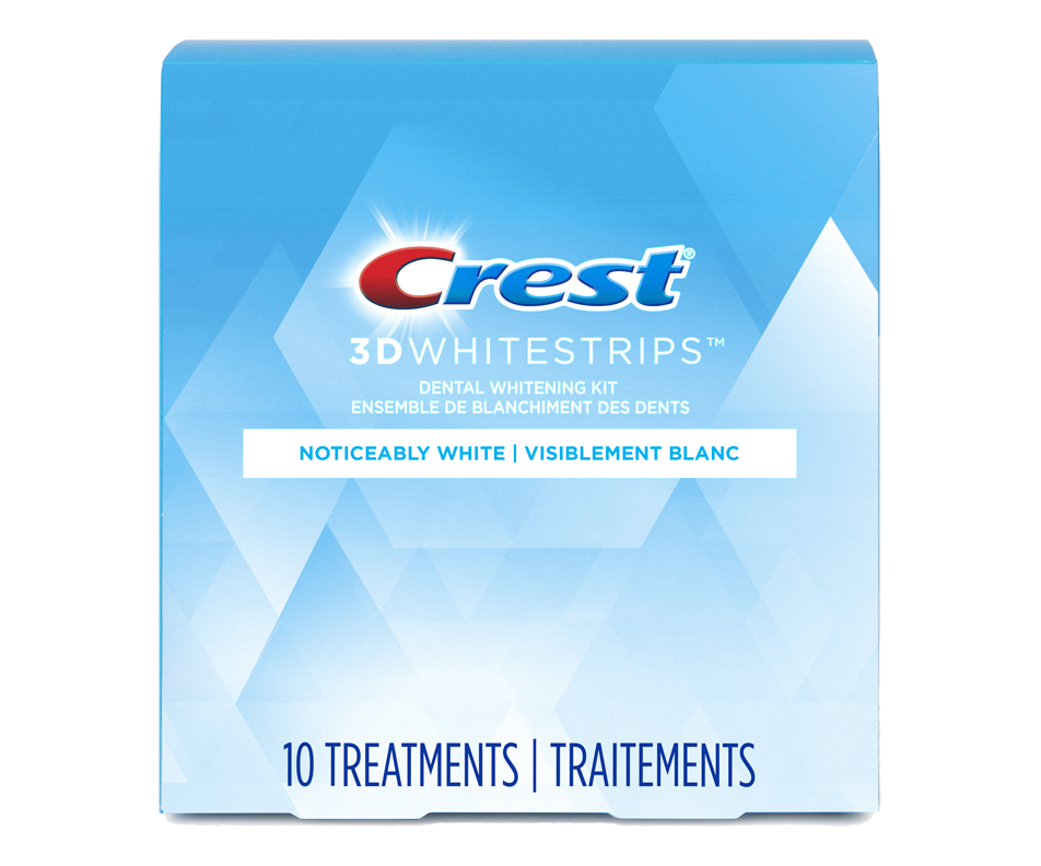 Whitestrips Noticeably White AtHome Teeth Whitening Kit Crest