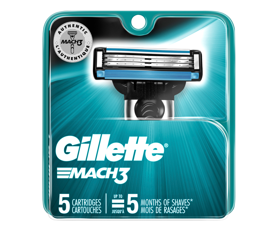 Mach3 Men's Razor Blades Gillette Manual razor Jean Coutu