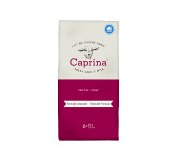 Image of product Caprina - Fresh Goat's Milk Soap, Original formula, 6 x 90 g