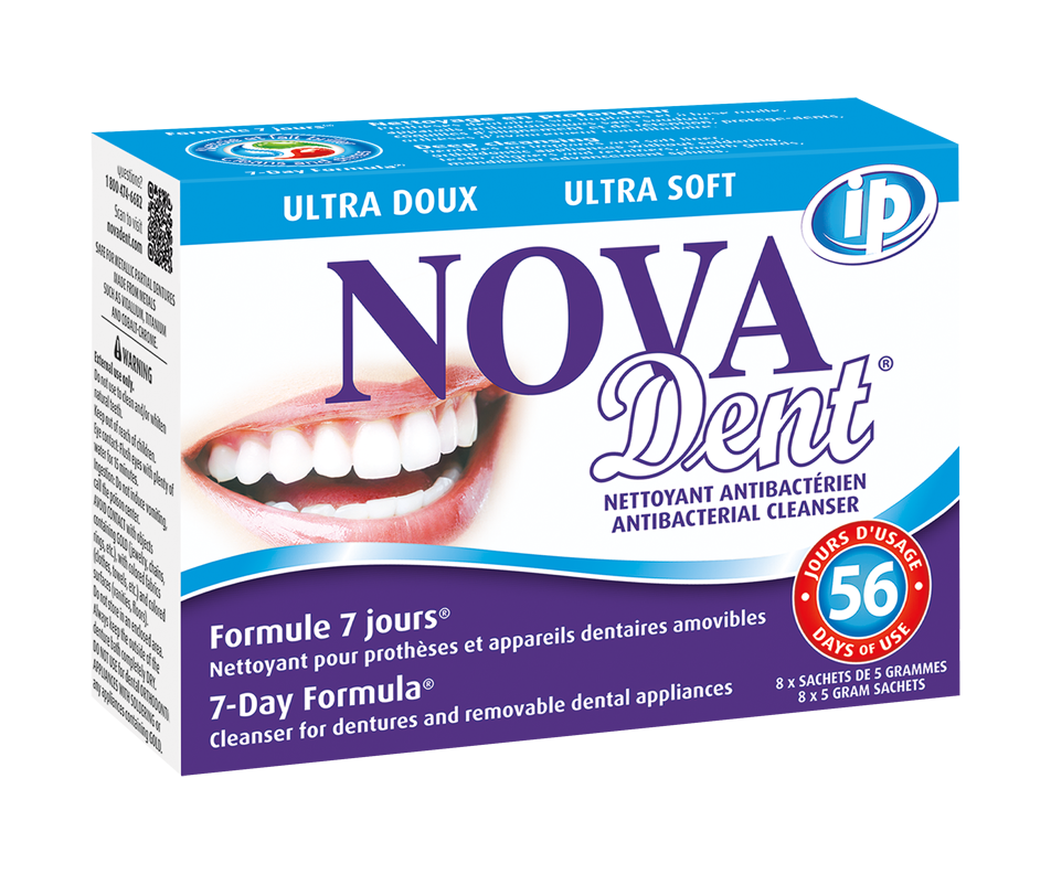 Novadent iP Ultra Soft / Dental Appliance Cleanser, 56 Days of use Novadent Denture product