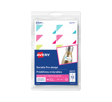Durable Pre-Design Labels, 36 units