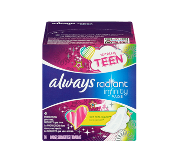 Image 3 of product Always - Radiant Teen Regular Pads with Wings, 14 units, Scented