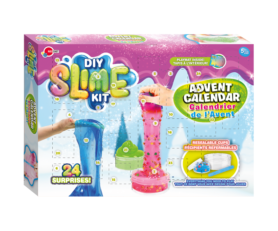Slime Kit Advent Calendar, 1 unit Groupe Ricochet Arts and crafts