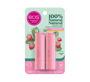 Smooth Sticks Lip Balm, 2 x 4 g, Strawberry