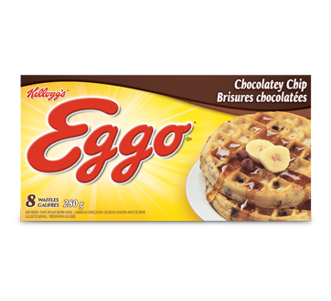 Eggo Chocolatey Chip Waffles 280 G Kellogg S Appetizers And Meals Jean Coutu