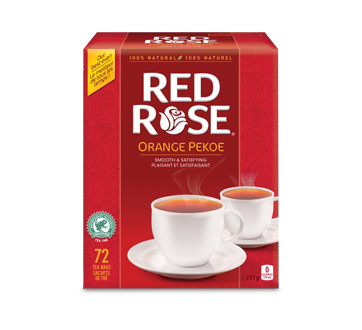 Image of product Red Rose - Orange Pekoe Tea Bags, 72 units, Orange Pekoe