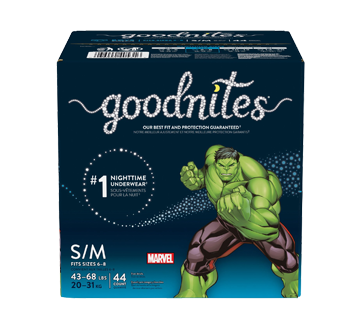 Bedwetting Underwear for Boys, 44 units, Small-Medium