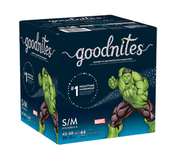Image 2 of product GoodNites - Boys' Nighttime Bedwetting Underwear, Small-medium, 44 units