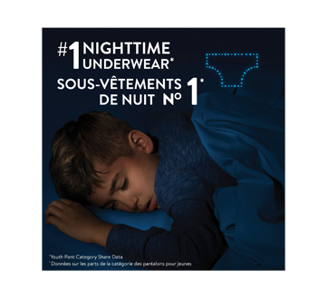 Image 6 of product GoodNites - Boys' Nighttime Bedwetting Underwear, Small-medium, 44 units