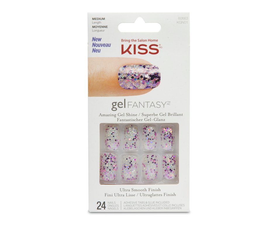 Gel Fantasy Nails, Medium, 24 units – Kiss : Artificial nails and nail ...