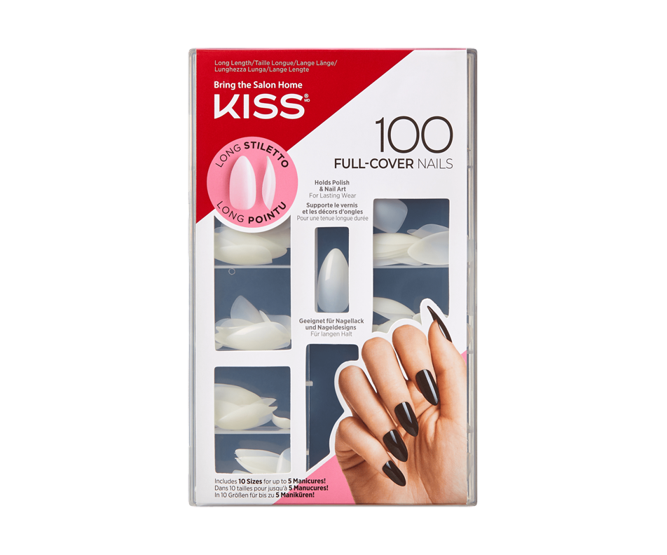 FullCover Nails Artificial Nails Kit, 100 units Kiss Artificial nails and nail art Jean Coutu