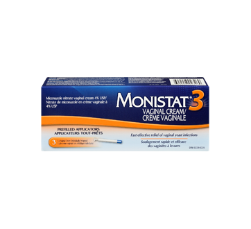 Image 4 of product Monistat - Monistat 3 - Vaginal Cream Prefilled Applicators, 3 units