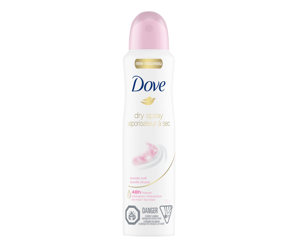 Advanced Care Dry Spray Antiperspirant, Powder Soft, 107 g Dove