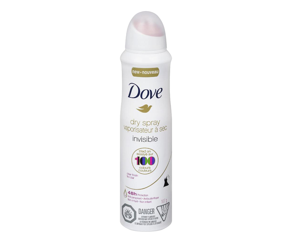 Dry Spray Invisible Antiperspirant, 107 g Dove Deodorant Jean Coutu