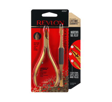 Image of product Revlon - Gold Series Titanium Coated Ingrown Away Set, 1 unit