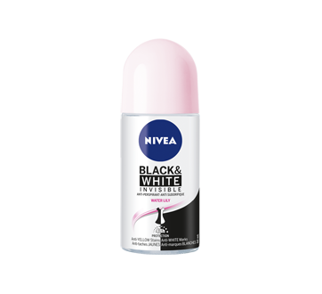 Invisible for Black & White Anti-Perspirant & Deodorant Roll-On, Clear