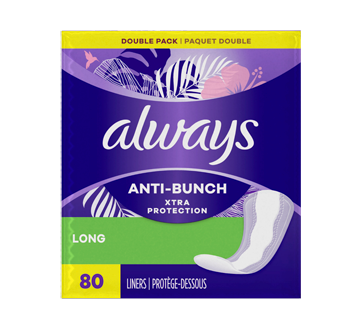 Image of product Always - Anti-Bunch Xtra Protection Daily Liners Long, 80 units