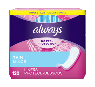 Liners Thin Regular Absorbency, 120 units