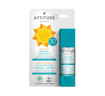Image of product Attitude - Face Stick SPF 30, 18.4 g, Fragrance Free