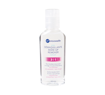 Make-up Remover Lotion 3 in 1, 60 ml, Fragrance Free
