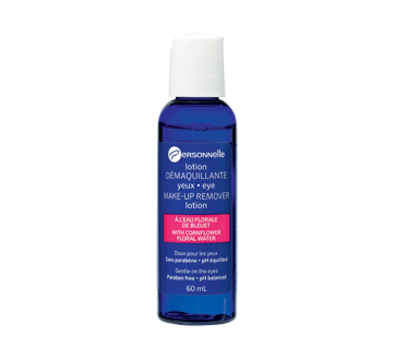 Waterproof Eye Make-Up Remover Lotion with Cornflower Floral Water, 60 ml