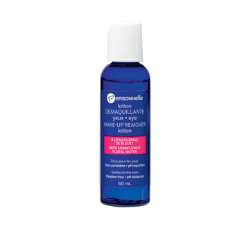 Waterproof Eye Make-Up Remover Lotion with Cornflower Floral Water, 60 ml