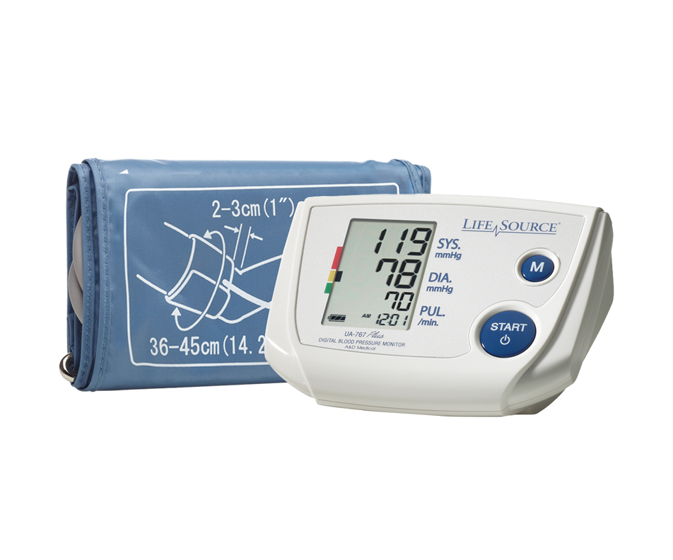 Automatic Blood Pressure Monitor, 1 unit, Large LifeSource Wellness