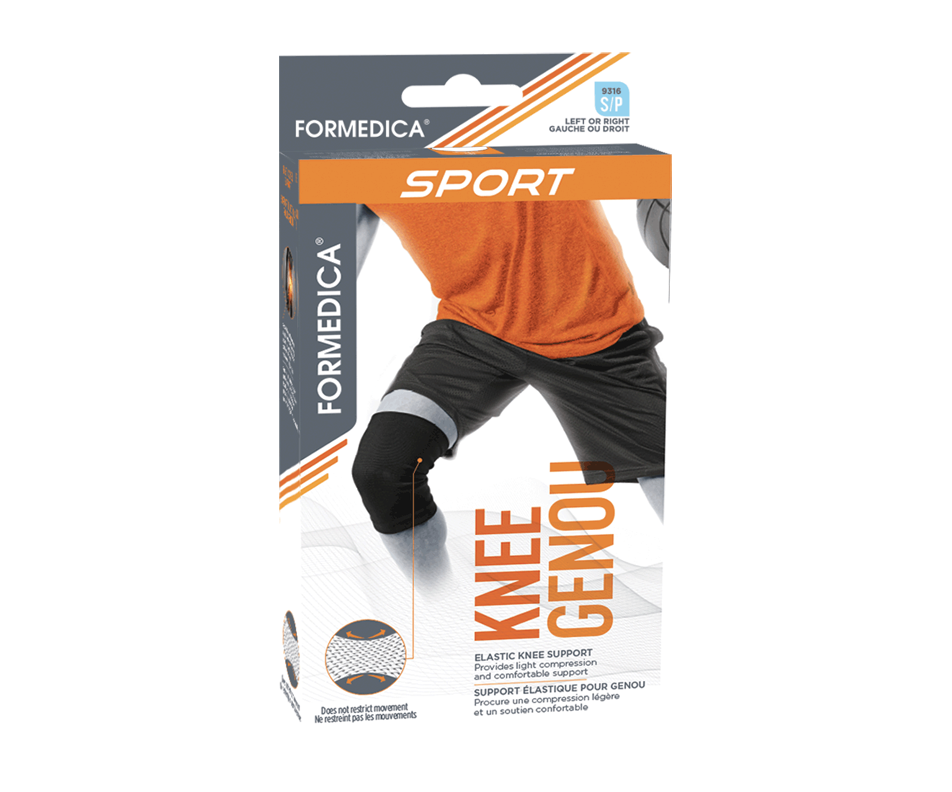 Elastic Knee Support, 1 unit, Small Black Formedica Orthopedics